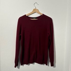 Maroon cashmere sweater